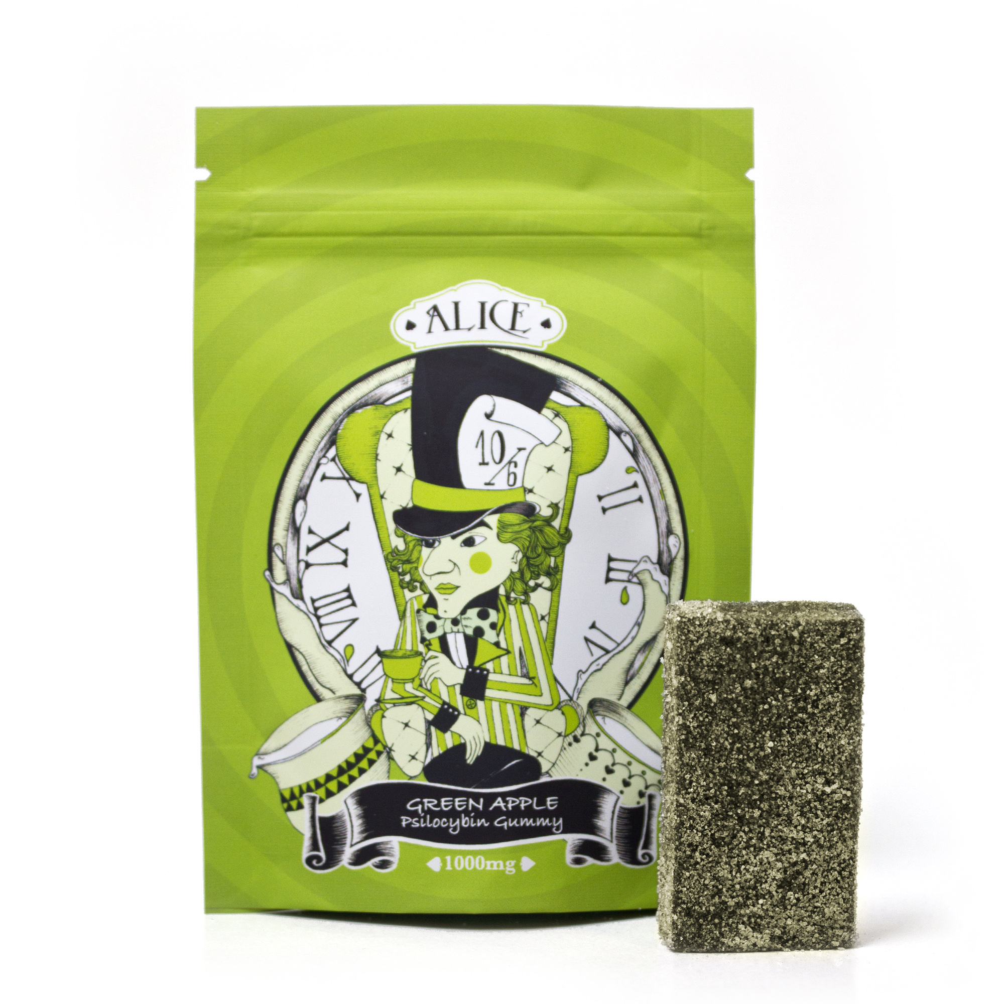 ALICE MUSHROOM GUMMY – GREEN APPLE (100MG)