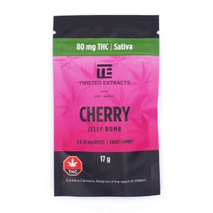 TWISTED EXTRACTS – BLACK CHERRY ZZZ BOMB (80MG THC )